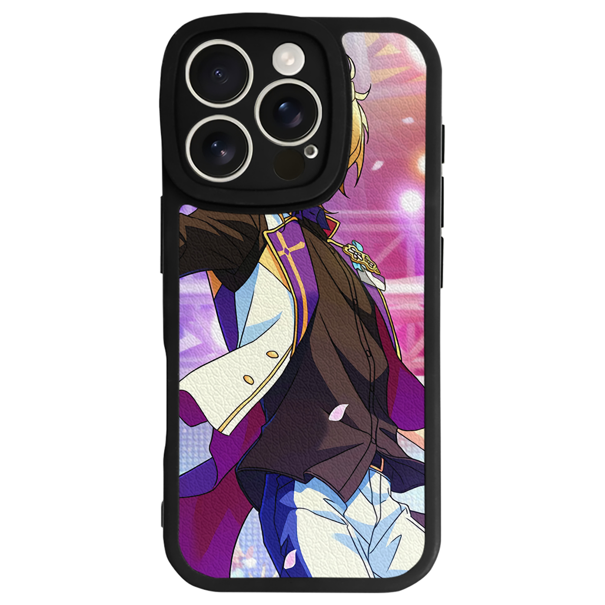 （画像用） あんさんぶるスターズ! Ensemble Stars 【iPhone 16シリーズ対応】シリコンスマホケース（レザー調） 材質：シリコン
